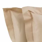 Ensfarvet ark komplet i bomuldssatin til dobbeltseng - Hibiscus Viadurini