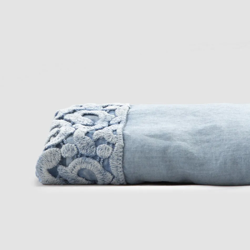 Dobbeltsengetøj i hør med Poema-blonde, 3 finish - Dulcis Viadurini