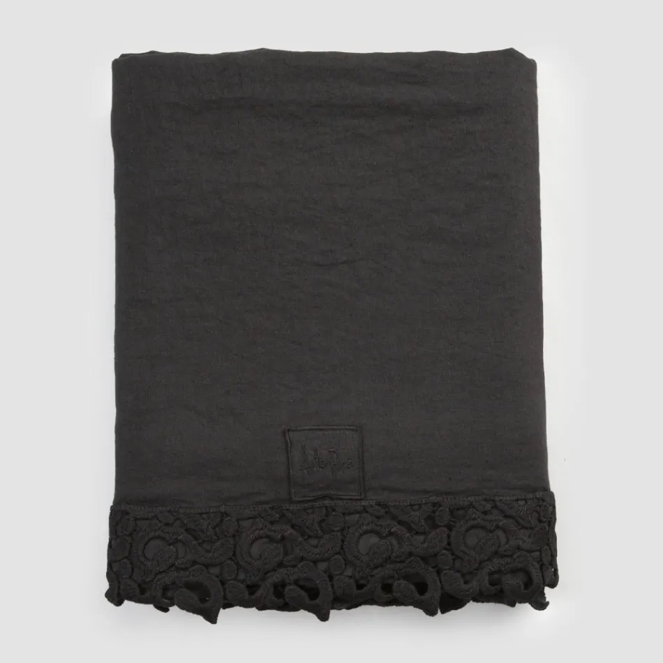 Dobbeltsengetøj i hør med Poema-blonde, 3 finish - Dulcis Viadurini