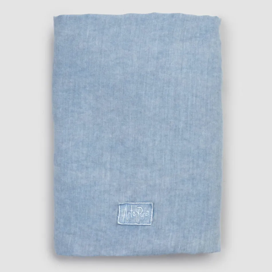 Dobbelt sengetøj, luksusfarvet linned lavet i Italien - Fiumano Viadurini