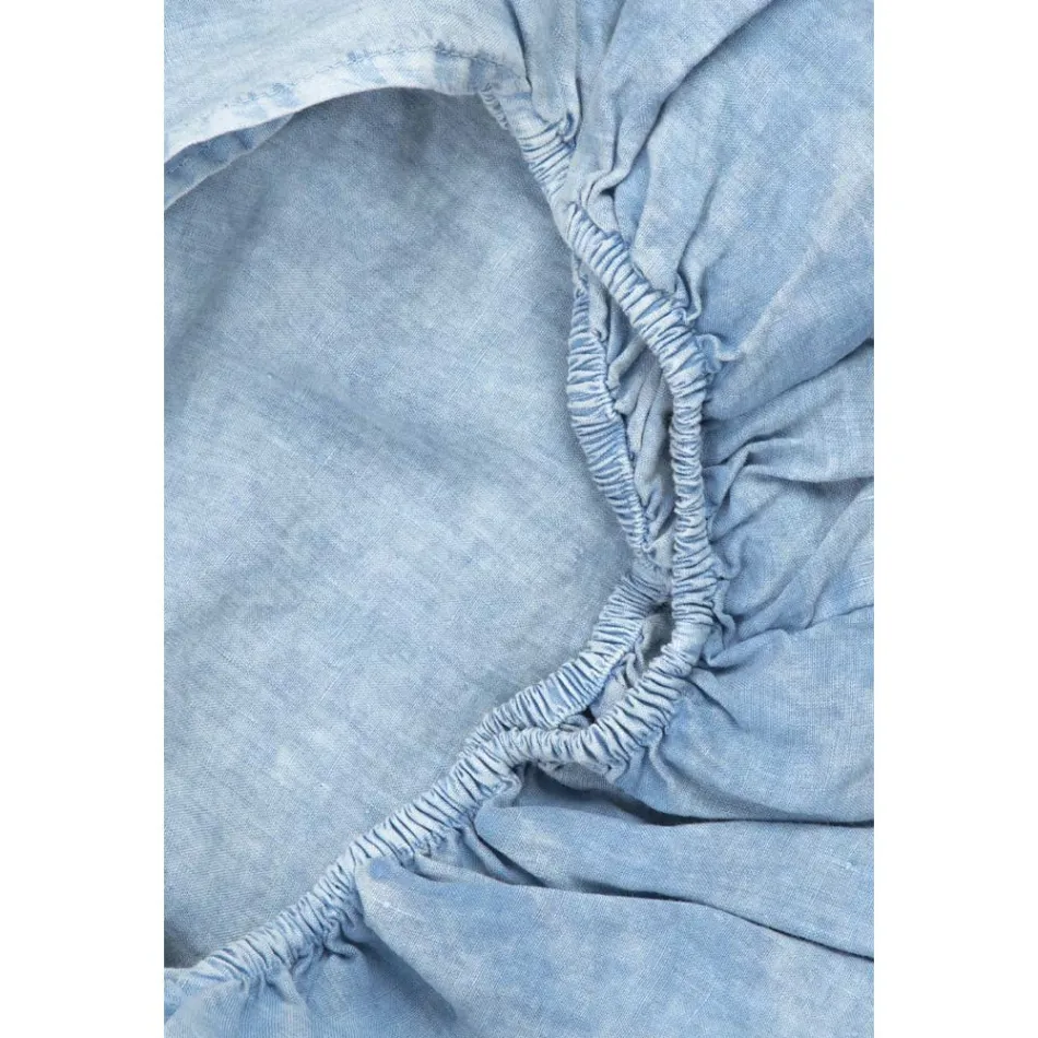 Dobbelt sengetøj, luksusfarvet linned lavet i Italien - Fiumano Viadurini