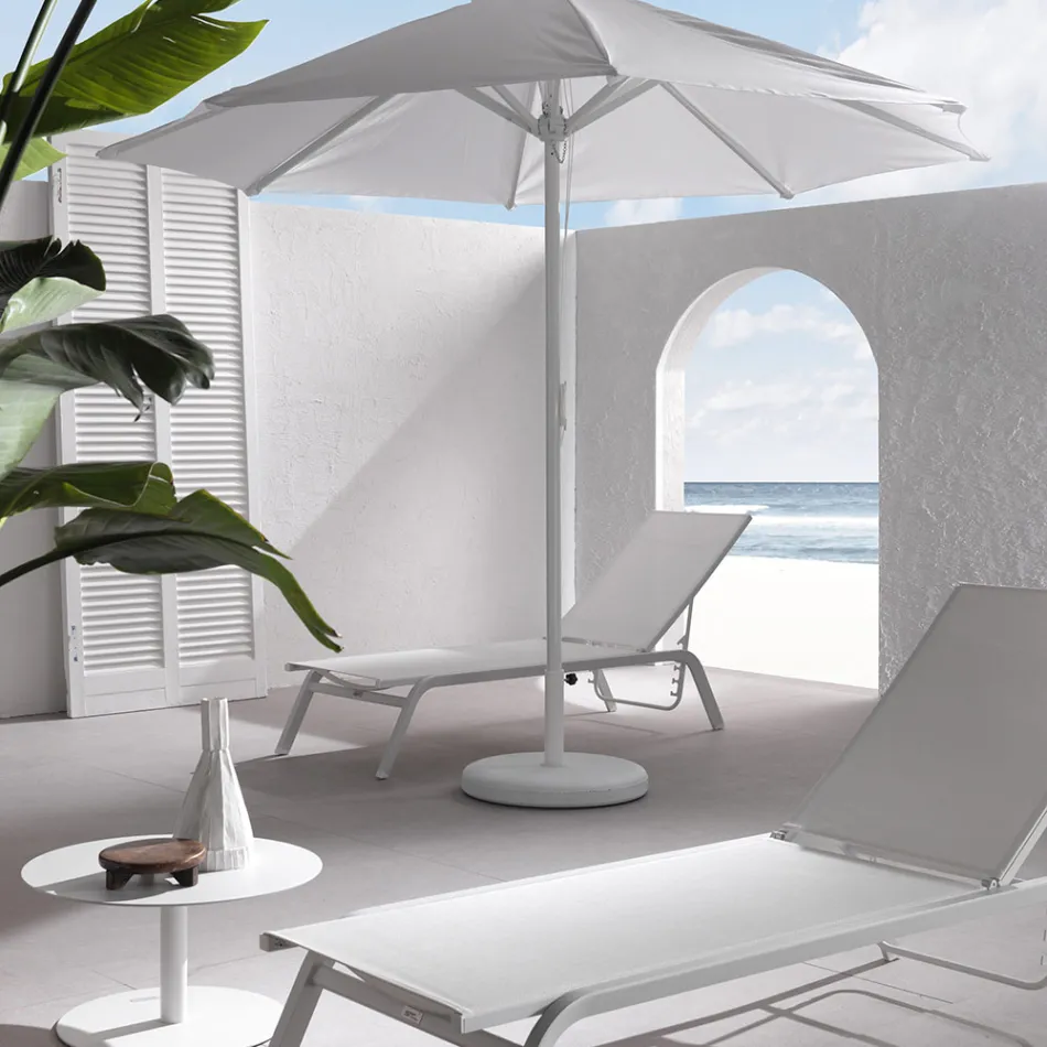 Havesolsenge i malet aluminium og tekstilen, 2 stk - Bunny Viadurini