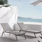 Havesolsenge i malet aluminium og tekstilen, 2 stk - Bunny Viadurini