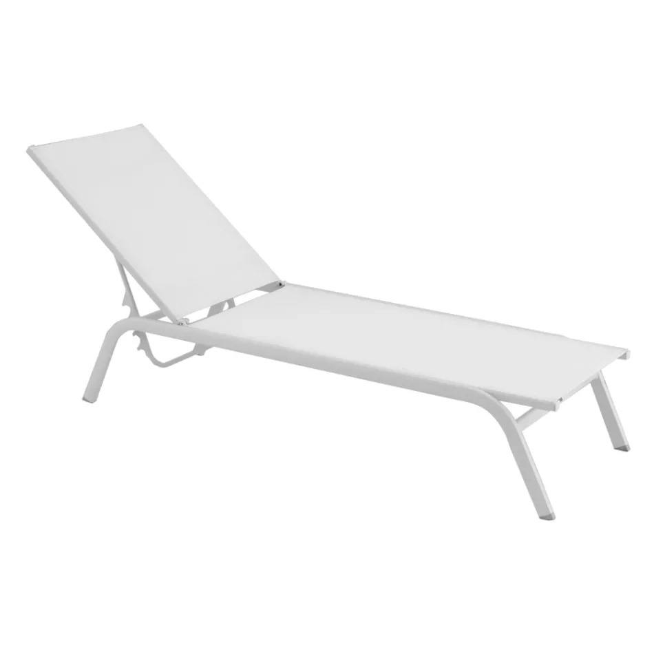 Havesolsenge i malet aluminium og tekstilen, 2 stk - Bunny Viadurini