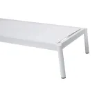 205x76 cm udendørs solseng i aluminium med hynde - Tessara Viadurini