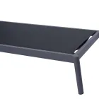 205x76 cm udendørs solseng i aluminium med hynde - Tessara Viadurini