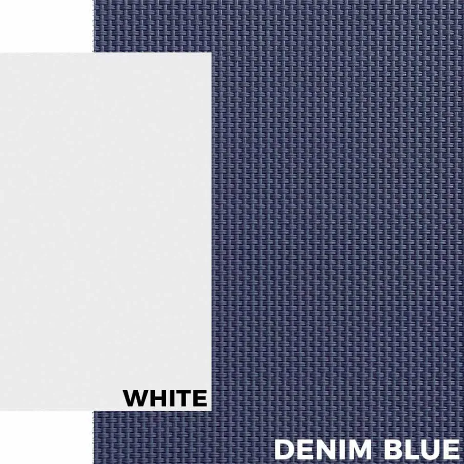 Udendørs solbad i aluminium med hjul og armlæn Moderne Design - Karmine Viadurini