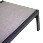 Udendørs liggestol lavet af aluminium og textilene med 2 hjul - Costume Viadurini