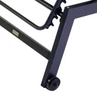 Udendørs liggestol lavet af aluminium og textilene med 2 hjul - Costume Viadurini