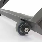 Liggende udendørs lounger med aluminium og tekstilene hjul - juvel Viadurini