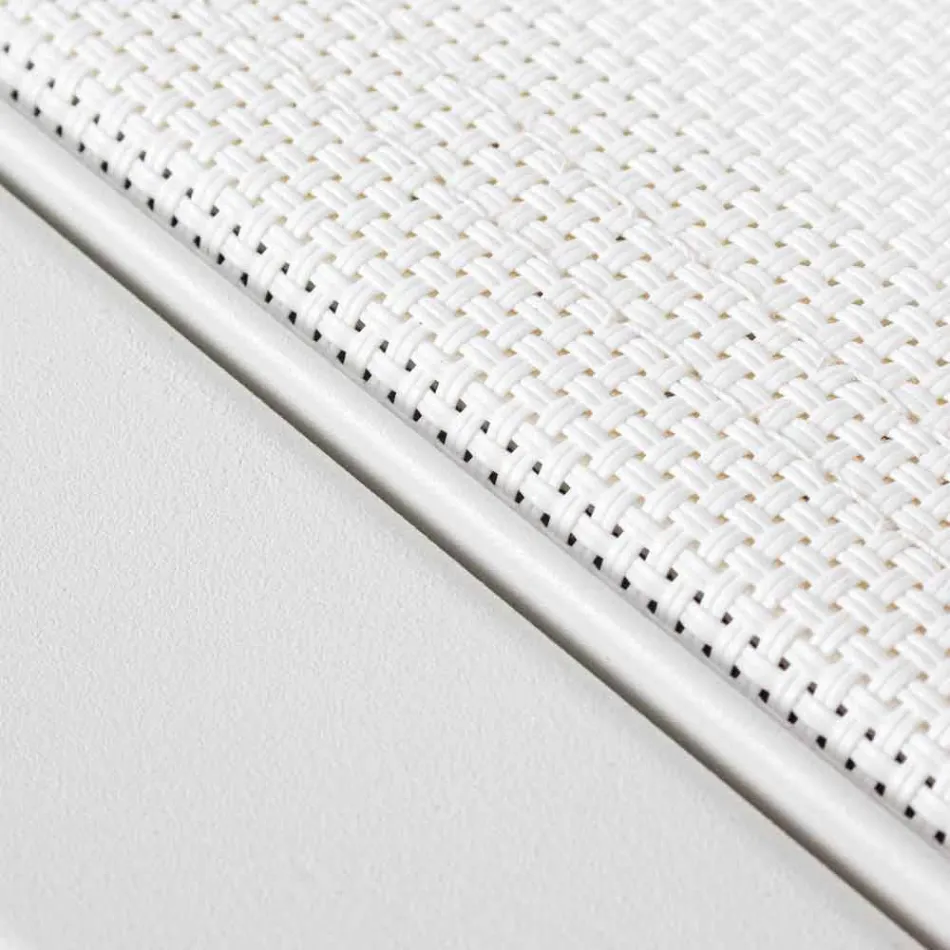 Liggende udendørs lounger med aluminium og tekstilene hjul - juvel Viadurini