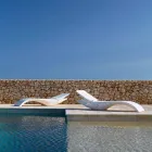 Design Chaise Longue Havestol i hvid plastik - Zoe af Mayyour Viadurini