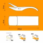 Design Chaise Longue Havestol i hvid plastik - Zoe af Mayyour Viadurini