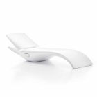 Design Chaise Longue Havestol i hvid plastik - Zoe af Mayyour Viadurini