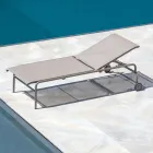 Stabelbar haveseng i stål Fremstillet i Italien 2 stykker - Arwen Viadurini