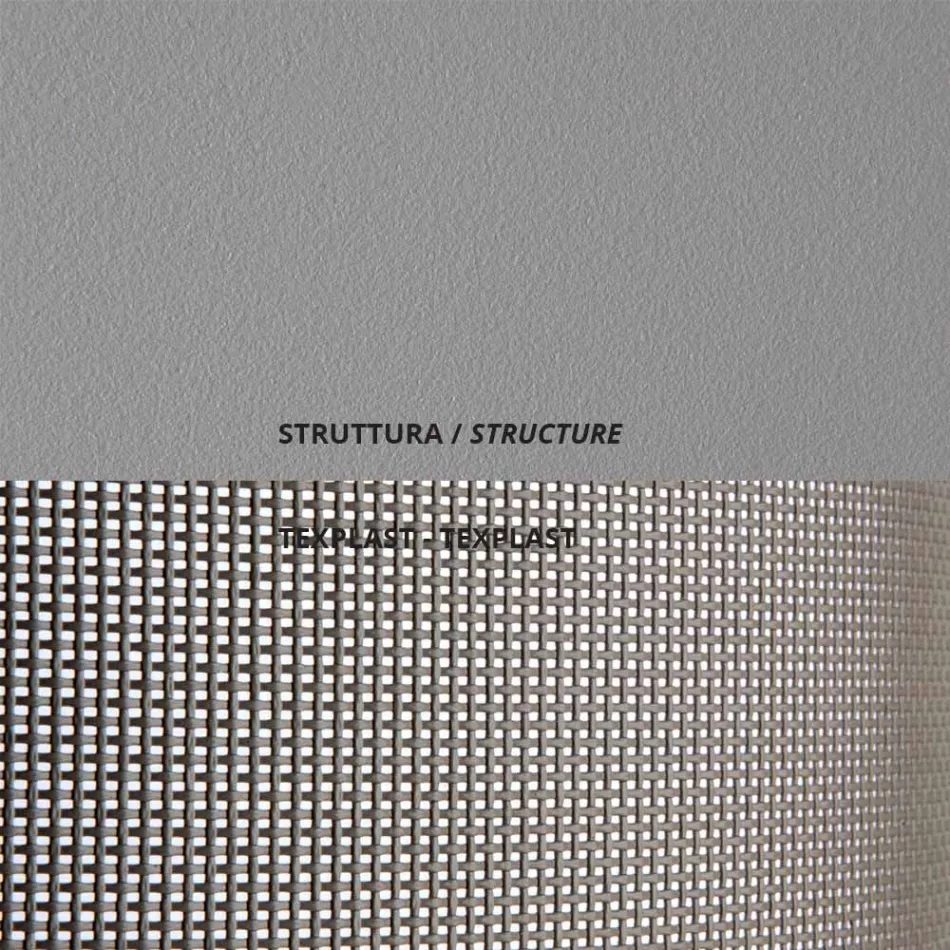 Stabelbar haveseng i stål Fremstillet i Italien 2 stykker - Arwen Viadurini