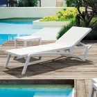 Polypropylen og farvet tekstilen stabelbar havesolseng - Artelia Viadurini