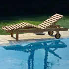 Have daybed i naturligt teaktræ - Yggdrasil Viadurini