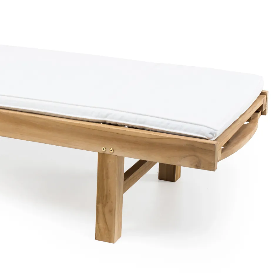 Havesolseng i naturligt teaktræ - Yggdrasil Viadurini