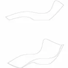 Surf ved Vondom have seng, moderne design i polyethylen Viadurini