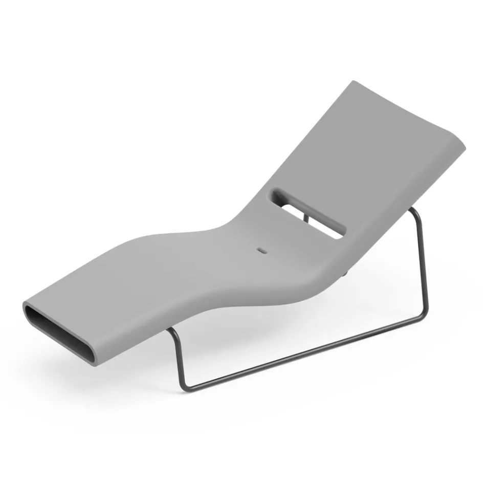 Haveseng i polyethylen i forskellige farver med metalstøtte - Bollo Viadurini