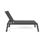 Moderne havesolseng i aluminium med hjul til udendørsbrug - Franz Viadurini
