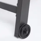 Moderne havesolseng i aluminium med hjul til udendørsbrug - Franz Viadurini