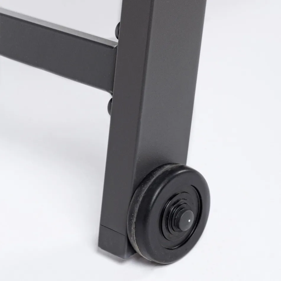 Moderne havesolseng i aluminium med hjul til udendørsbrug - Franz Viadurini