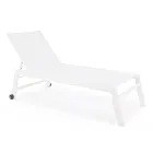 Moderne havesolseng i aluminium med hjul til udendørsbrug - Franz Viadurini