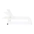 Moderne havesolseng i aluminium med hjul til udendørsbrug - Franz Viadurini