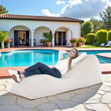 Maestrale indendørs stueseng i hvidt hørstof Viadurini