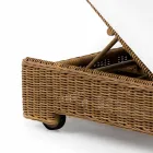 Enkelt eller dobbelt udendørs liggestol i luksuriøs syntetisk rotting - Yves Viadurini