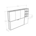 Enkelt Murphy-seng i forskellige kompositioner - Collaborative Viadurini