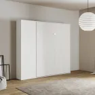 Queensize-seng med lodret foldbar seng og søjle - Magicompare Viadurini