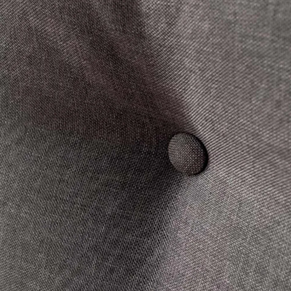 Dobbeltseng 160x190 med dekorative knapper i puderne - stråler Viadurini