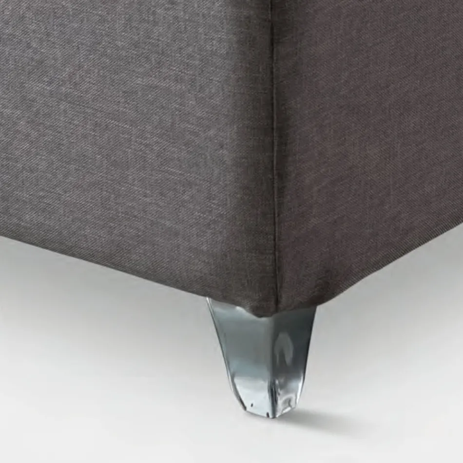 Dobbeltseng 160x190 med dekorative knapper i puderne - stråler Viadurini