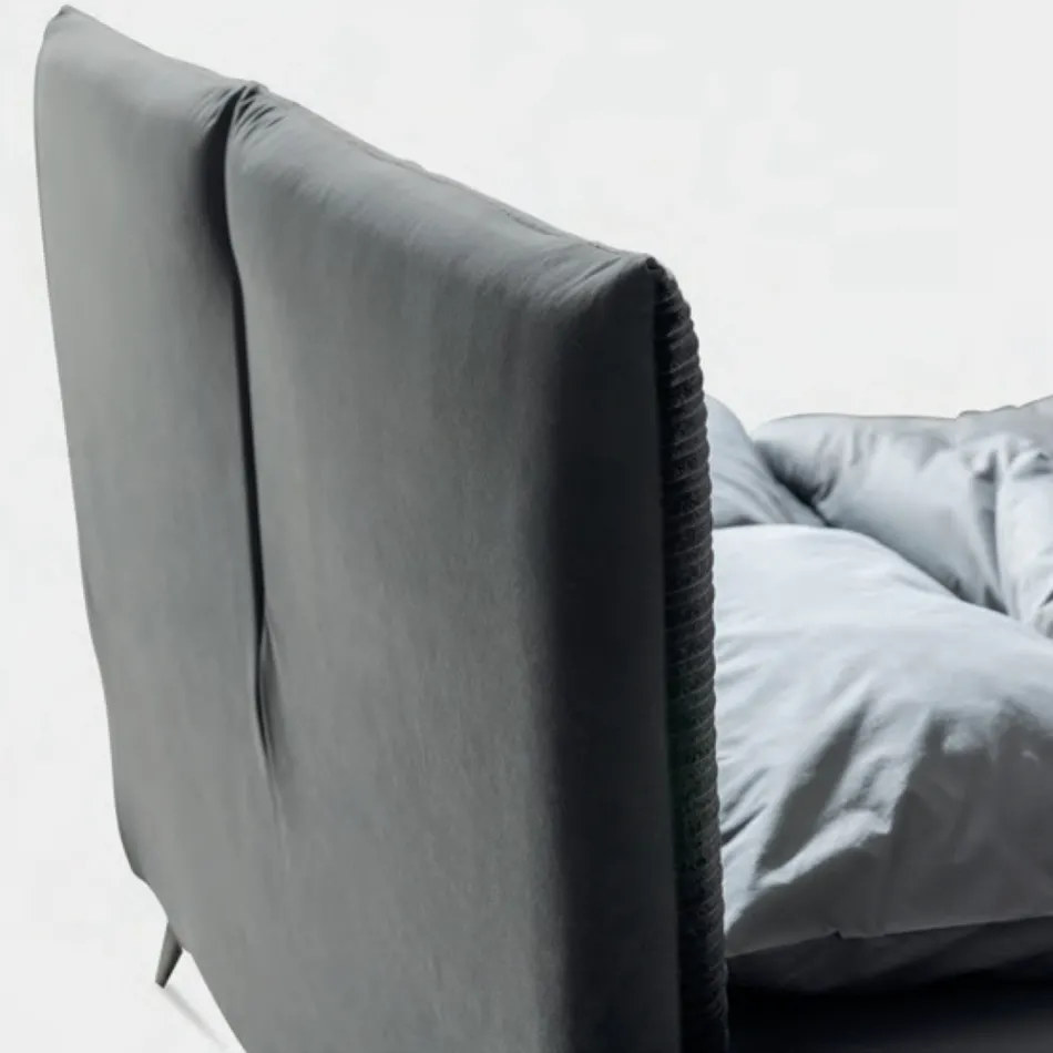 Dobbeltseng 160x190 med pudeformet polstring - Brezze Viadurini