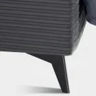 Dobbeltseng 160x190 med pudeformet polstring - Brezze Viadurini