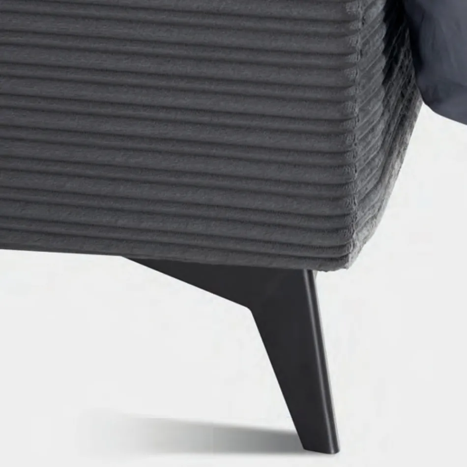 Dobbeltseng 160x190 med pudeformet polstring - Brezze Viadurini