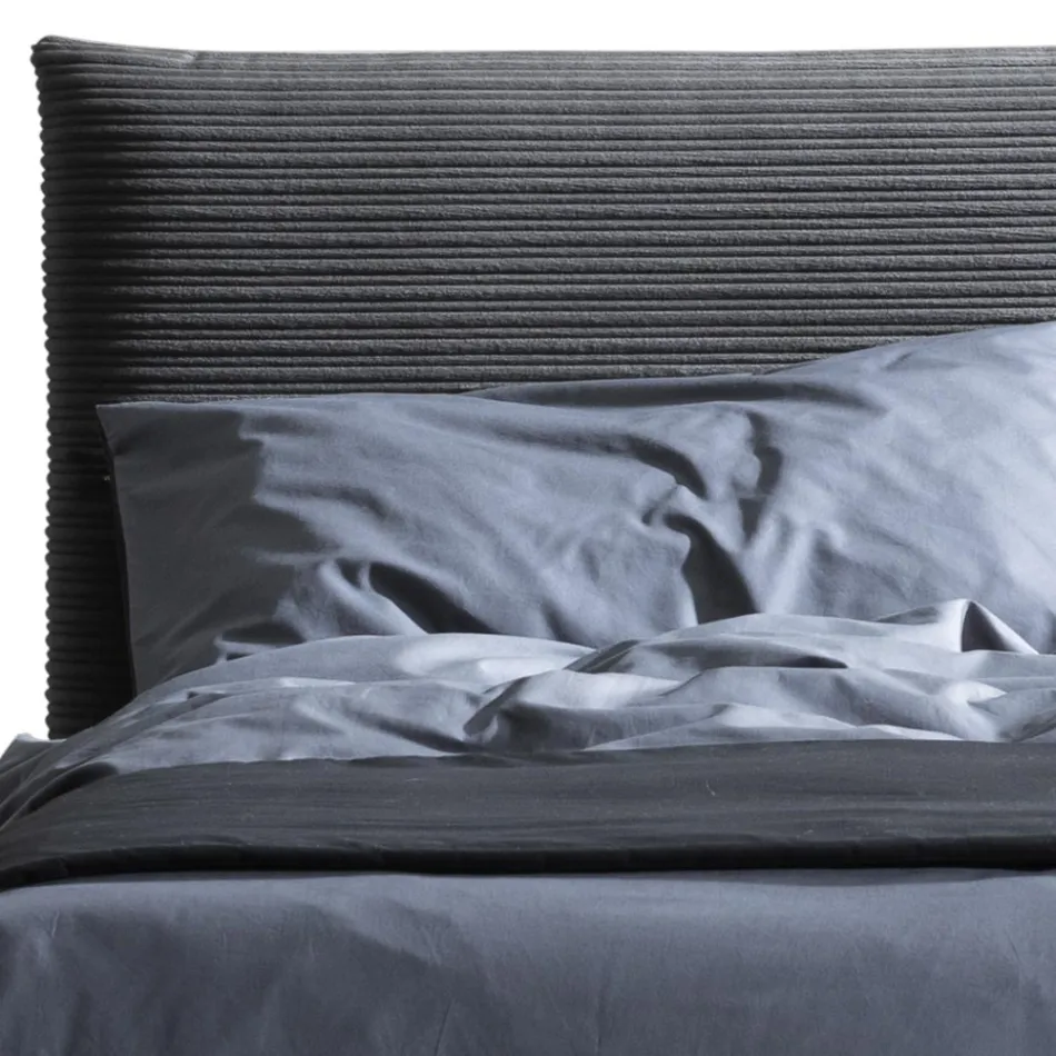 Dobbeltseng 160x190 med pudeformet polstring - Brezze Viadurini