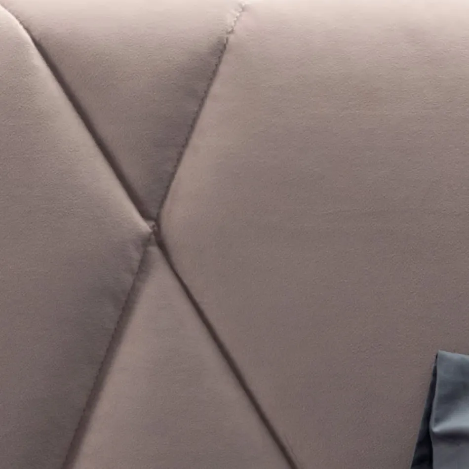 Dobbeltseng 160x190 med geometrisk quiltning - Ciottolino Viadurini