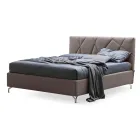 Dobbeltseng 160x190 med geometrisk quiltning - Ciottolino Viadurini