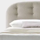 Dobbeltseng 160x190 med buede linjer og knapper Made in Italy - Oriente Viadurini