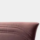 Dobbeltseng 160x190 med buede linjer og dobbelt quiltet bånd - Gioie Viadurini