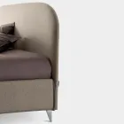 Dobbeltseng 160x190 med buet linje sengegavl Made in Italy - Oriente Viadurini