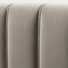 Dobbeltseng 160x190 med quiltning med brede lodrette bånd - Magan Viadurini