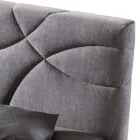 Dobbeltseng 160x190 med Quiltning af krydskurver - Solsikke Viadurini