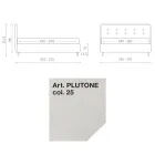 Dobbeltseng 160x190 i stof med sengegavl med knapper Made in Italy - Dreams Viadurini