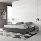 Dobbeltseng 180x200 cm betrukket med mikrofiber fremstillet i Italien - Athlete Viadurini