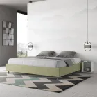 Dobbeltseng 190x200 cm betrukket med mikrofiber fremstillet i Italien - Athlete Viadurini